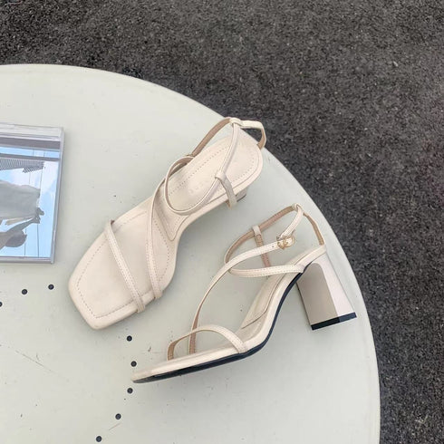 SEXY MM Strap Buckle Heel